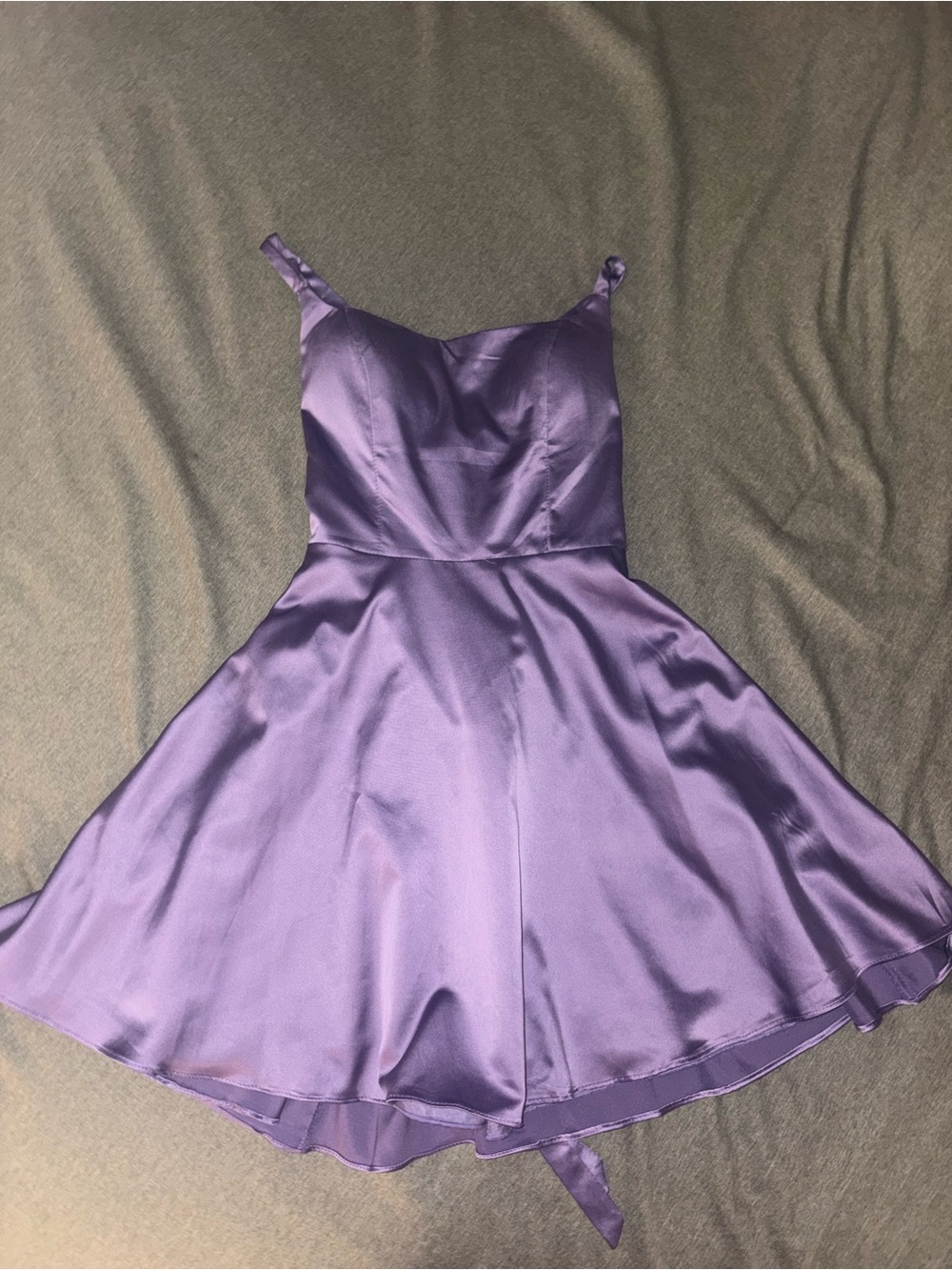 Windsor Lavender Satin Mini Dress